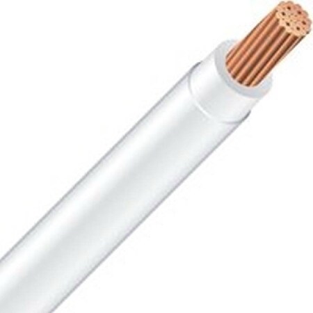 Southwire Building Wire, 10 AWG Wire, 1 -Conductor, 300 m L, Copper Conductor, PVC Sheath, White Sheath 47211803
